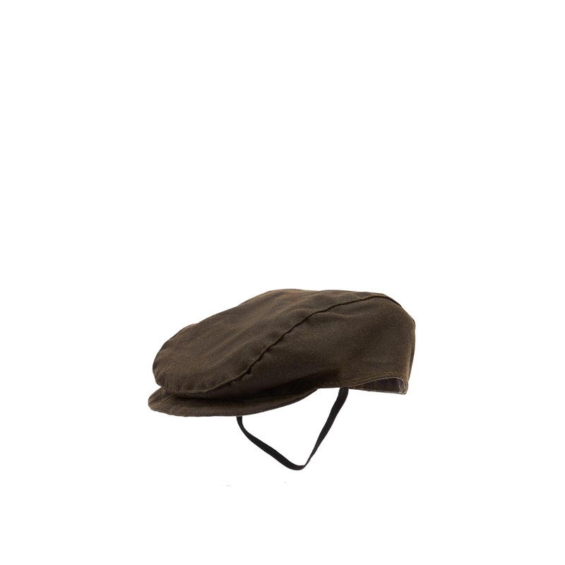 Dog Wax Flat Cap Olive Small-Medium