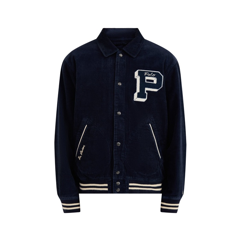 Letterman Insulated Bomber Jacket Navy