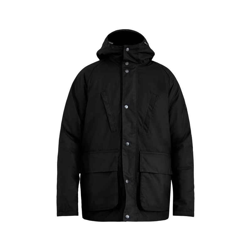 Mens Oakdale Wax Jacket Black