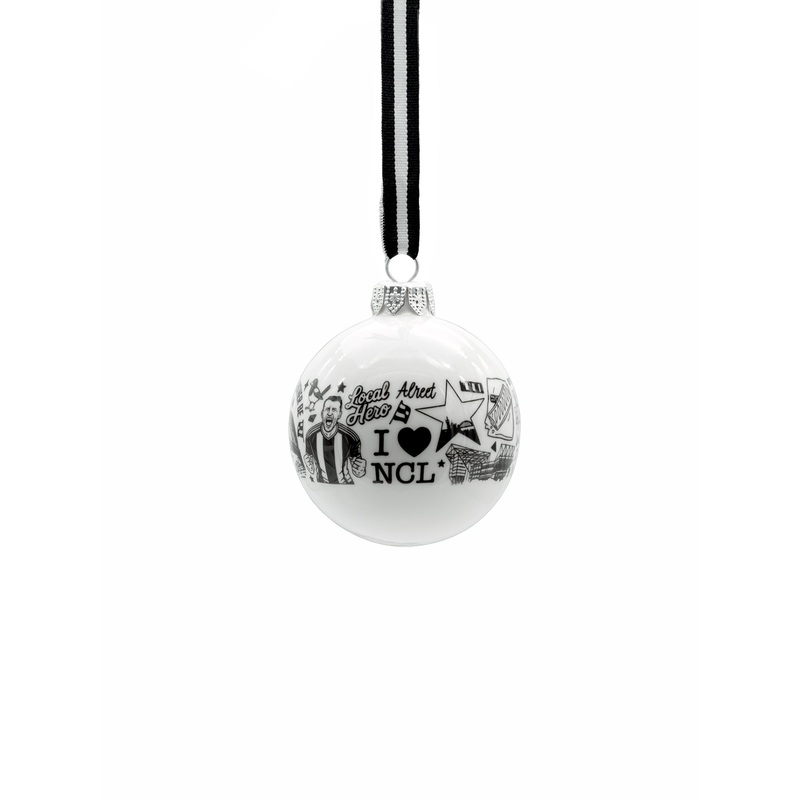 Newcastle Repeat Fine Bone China Bauble