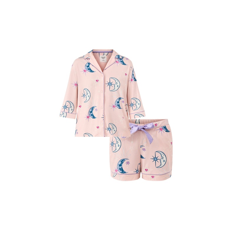 Night Sky Short Pyjama Set Pink