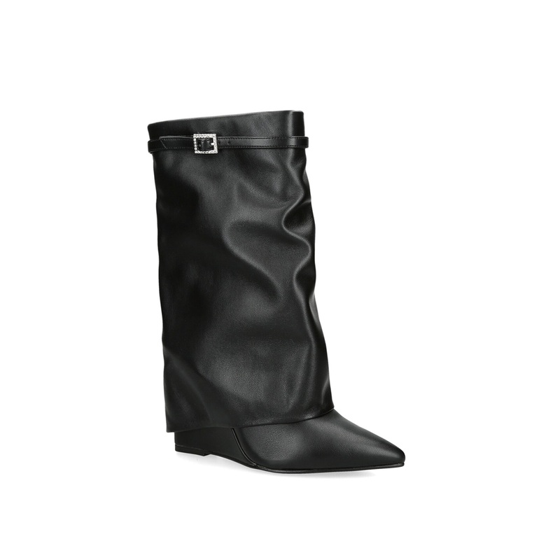 Shocker Heeled Boots Black