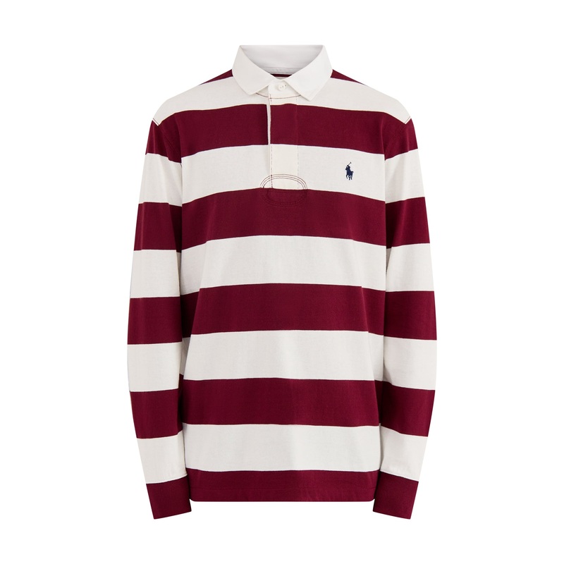 Striped Rugby Shirt Wine