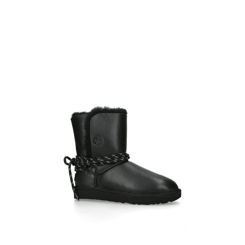 Womens Bailey Tie Boots Black