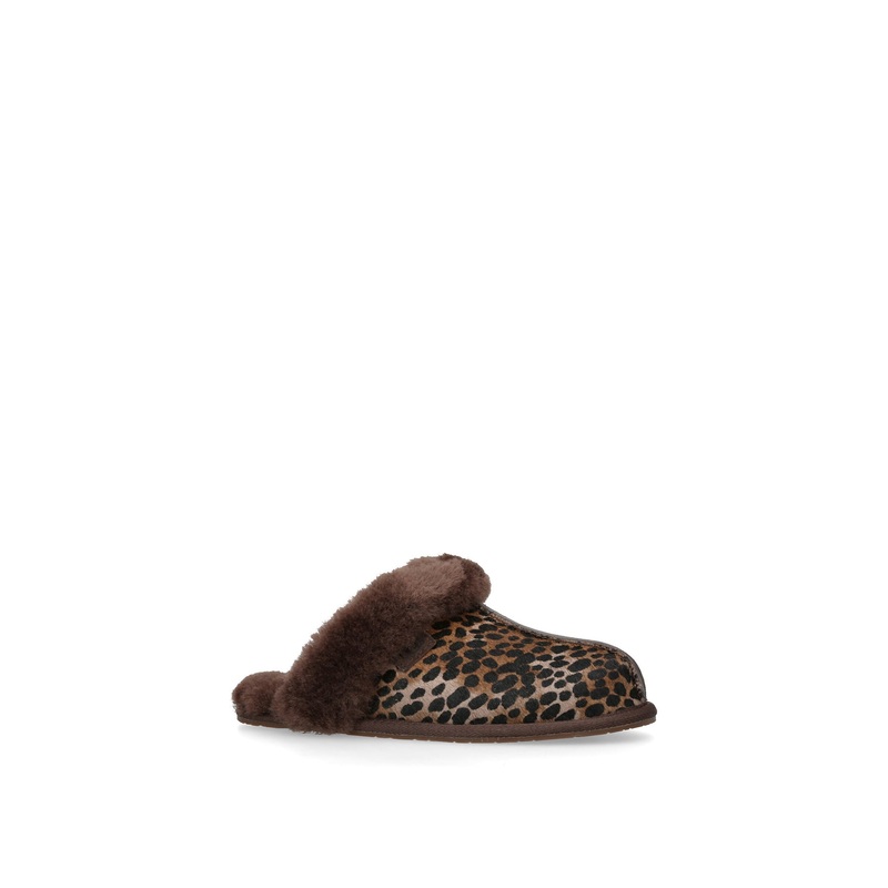 Womens Scuffette Slippers Brown