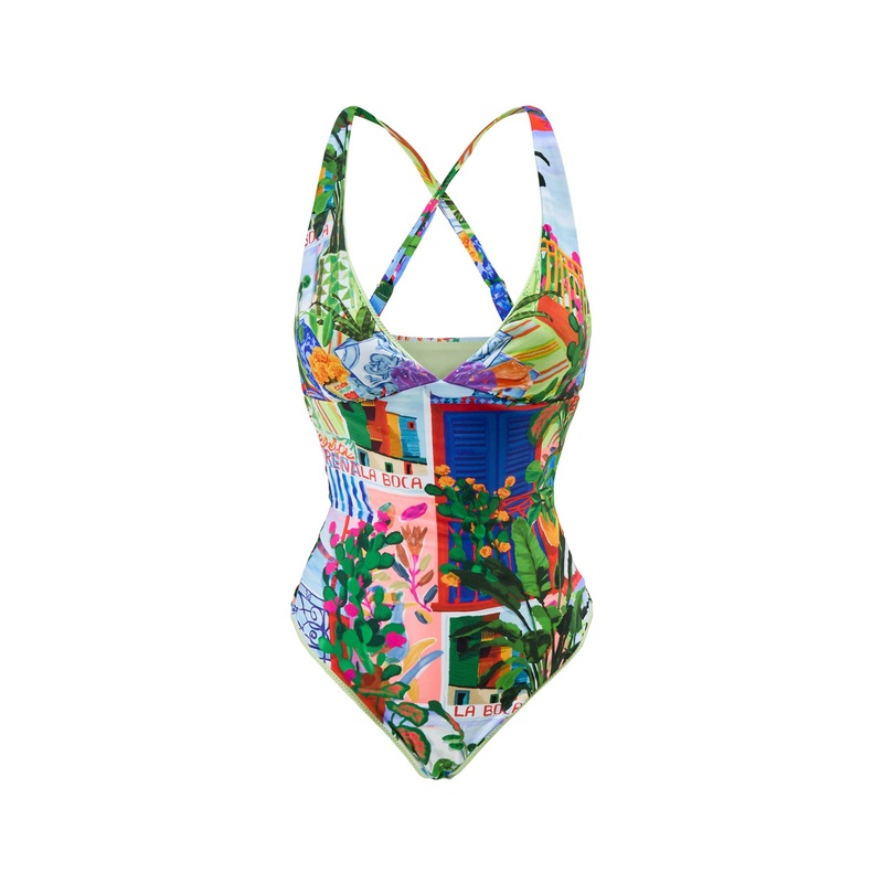 La Boca Deep V Neck One Piece