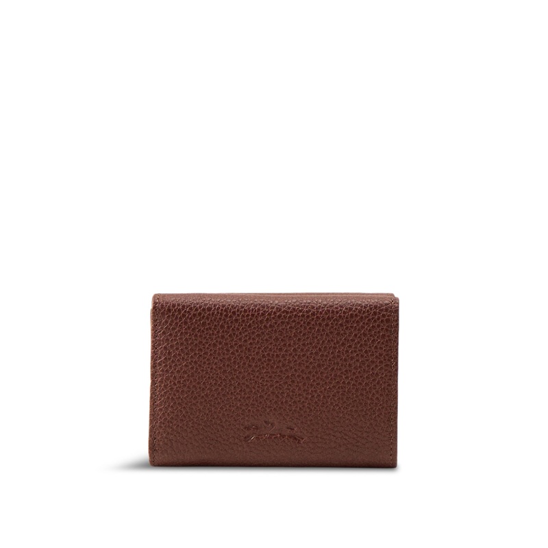 Le Foulonn Compact Leather Wallet Coffee