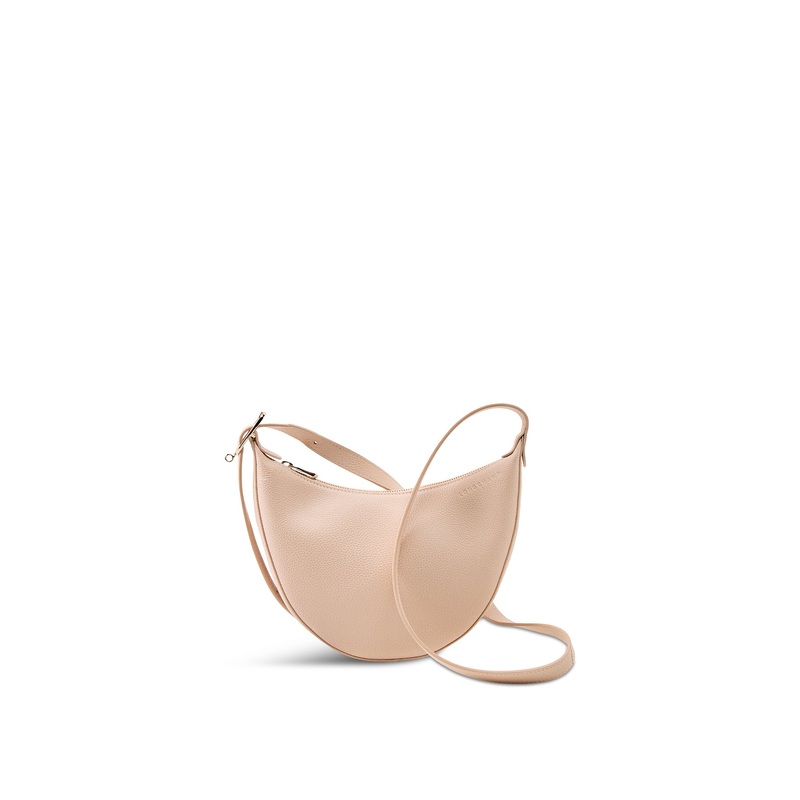Le Foulonn Small Leather Crossbody Bag Cream