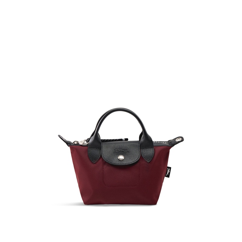Le Pliage Energy Extra-Small Leather Bag Burgundy