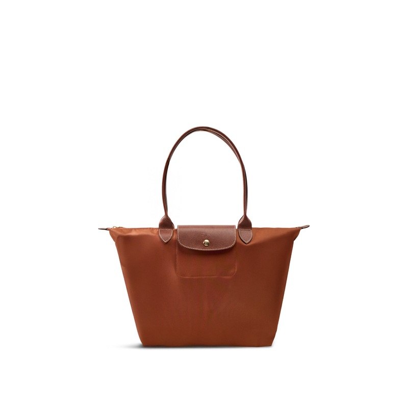 Le Pliage Large Nylon Tote Bag Cognac