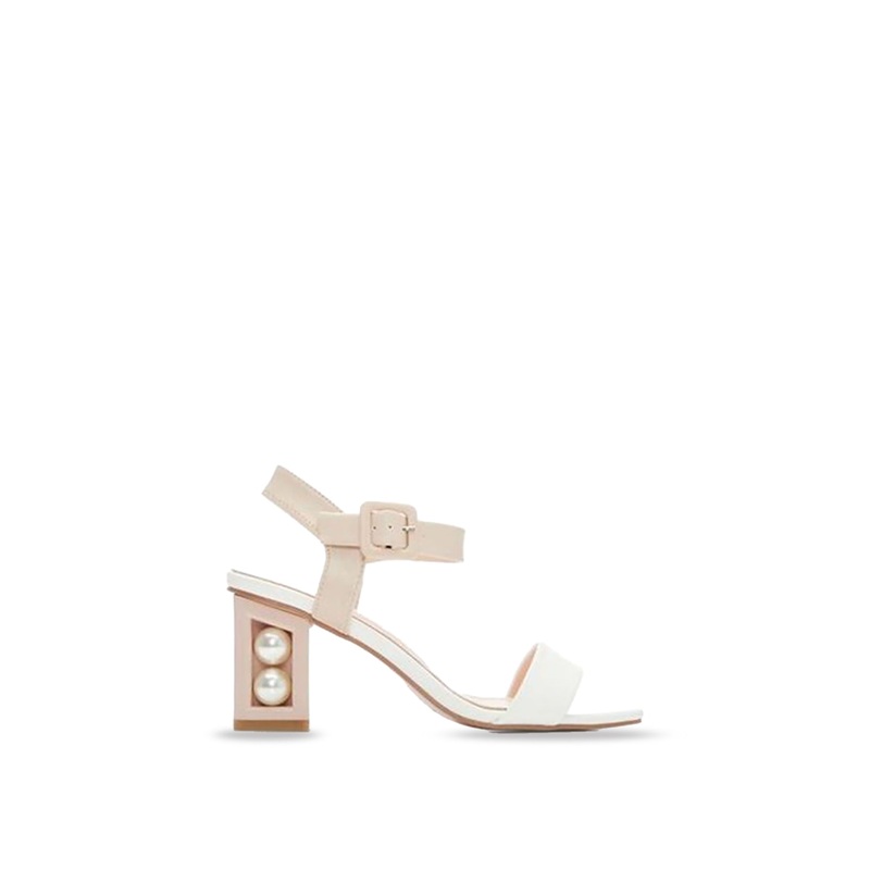 Sandy Pearl Heeled Sandals