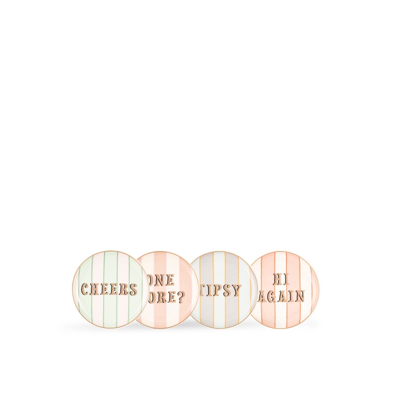 Set of 4 Slogan Coasters