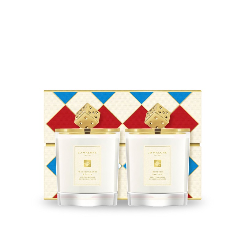 Decorated Candle Duo