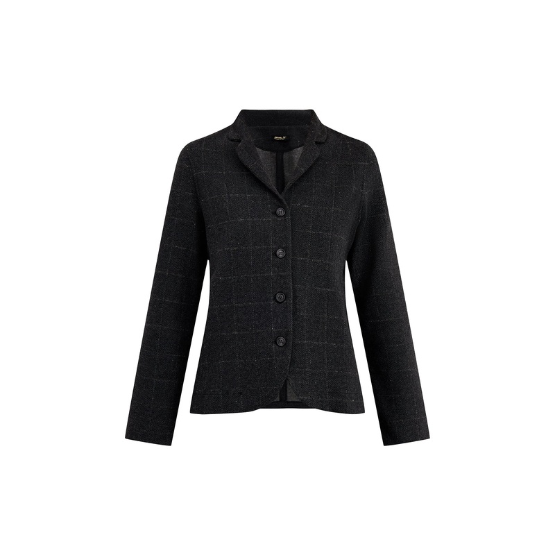 Herringbone Jacquard Blazer Grey