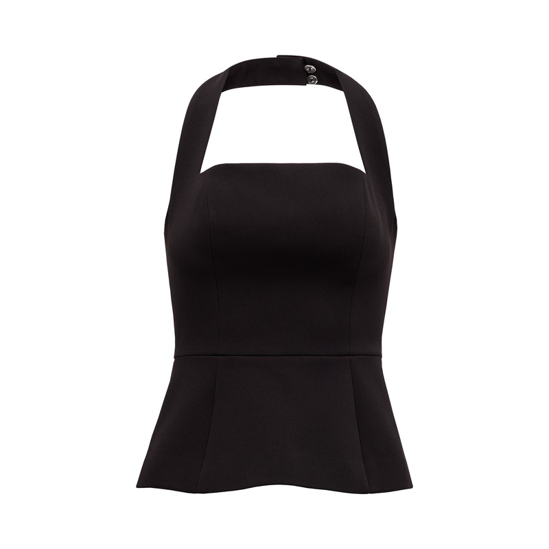 Kendall Halter Neck Top Black