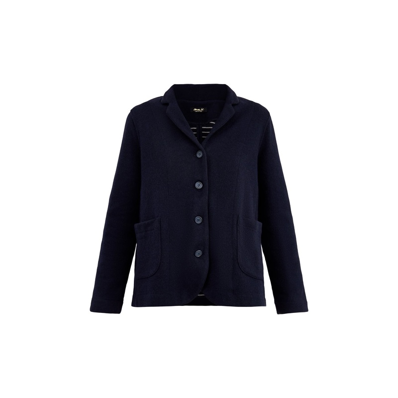 Knitted Blazer Navy