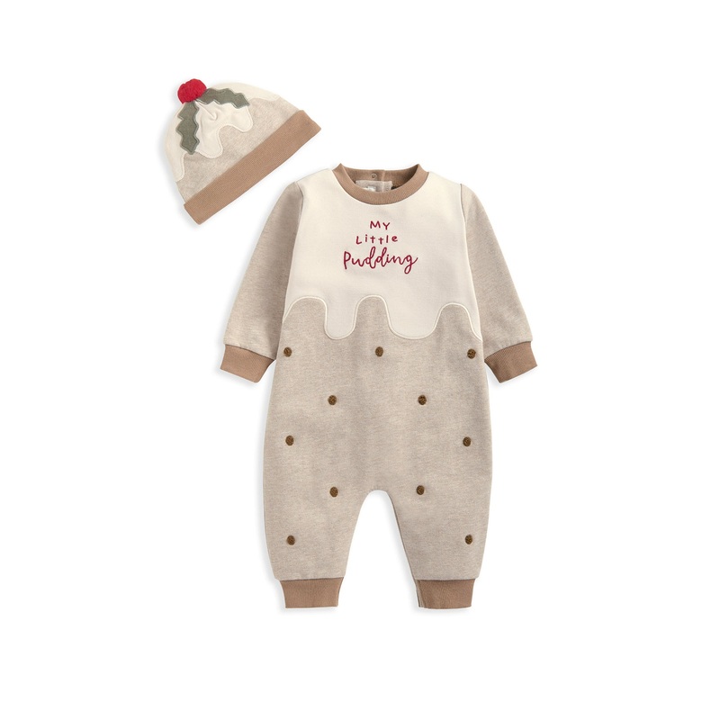 Little Pudding Romper and Hat Multi