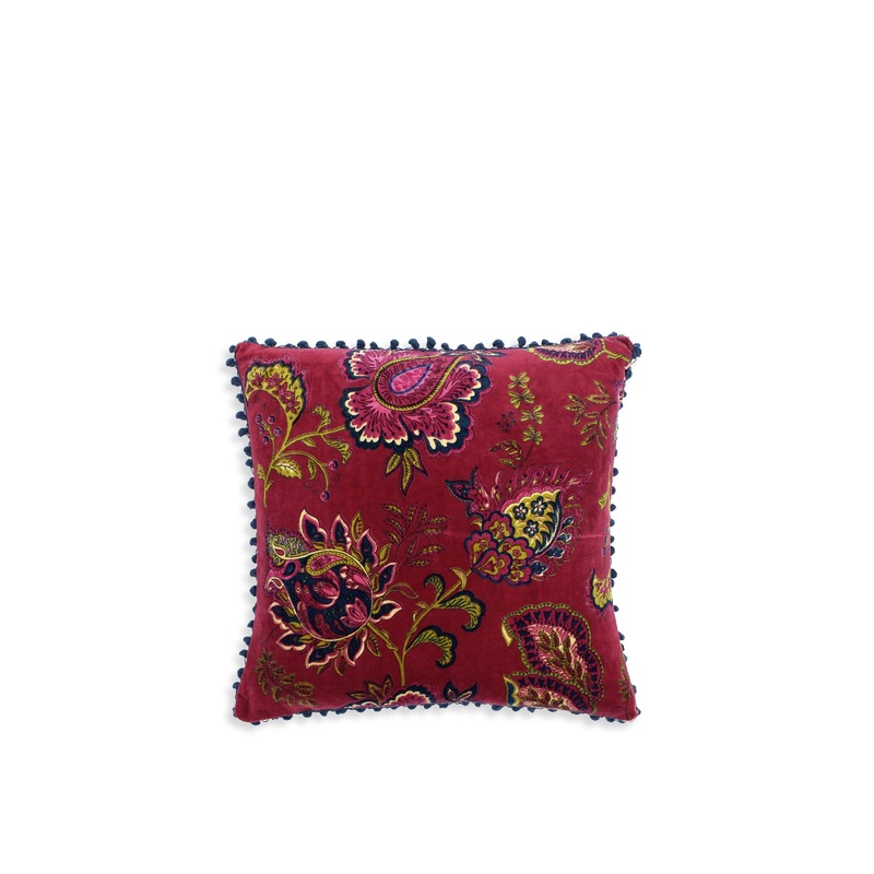 Malisa Velvet Cushion Red 5050 cm