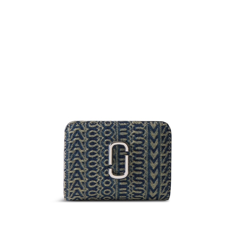 Mini Compact Wallet Sun Faded Denim
