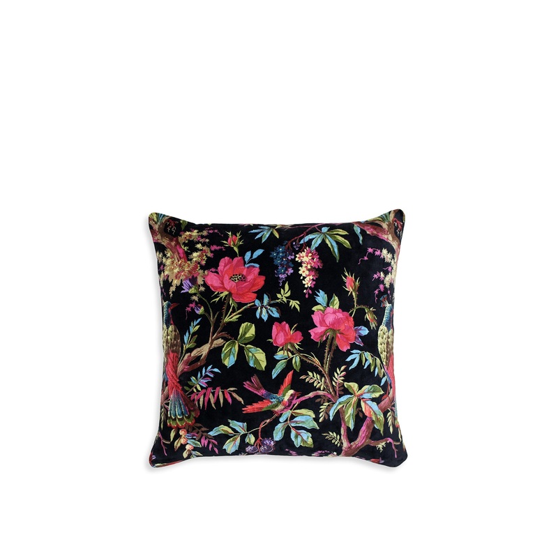 Paradise Velvet Cushion Black 5050 cm