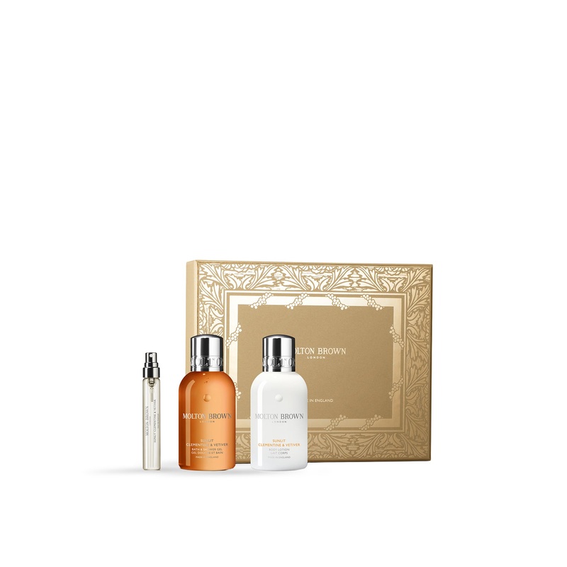 Sunlit Clementine & Vetiver Travel Gift Set