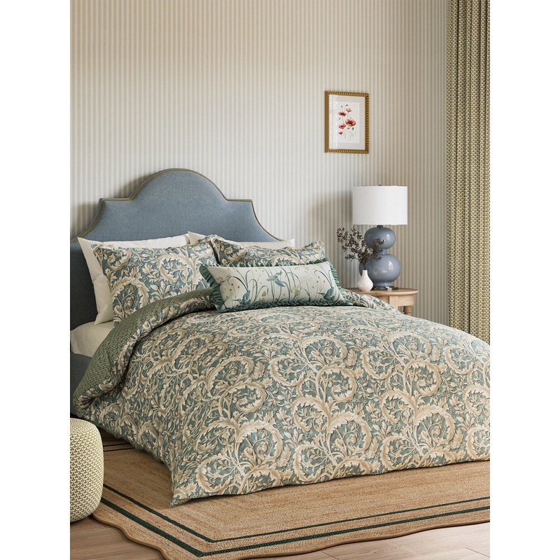 Tilia Lime Soft Teal Duvet Cover Set