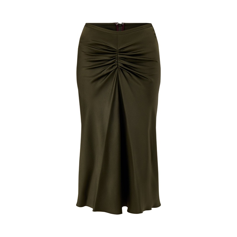 Bella Pencil Skirt Dark Olive