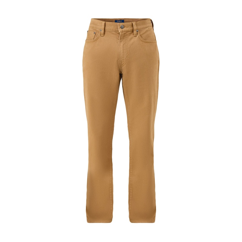 Brushed Twill Five-Pocket Trousers Tan