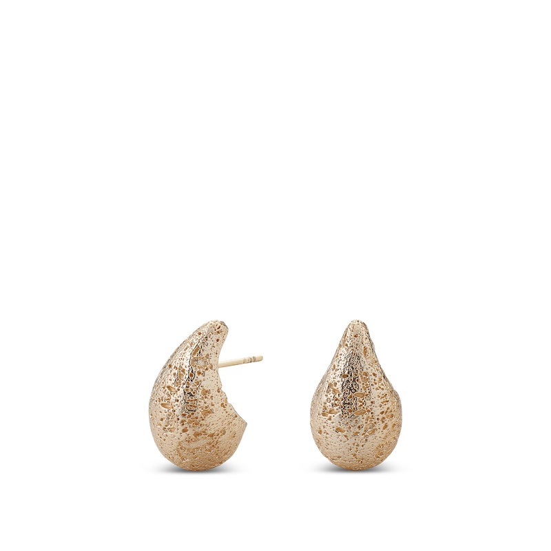 Dome Earrings Small Gold