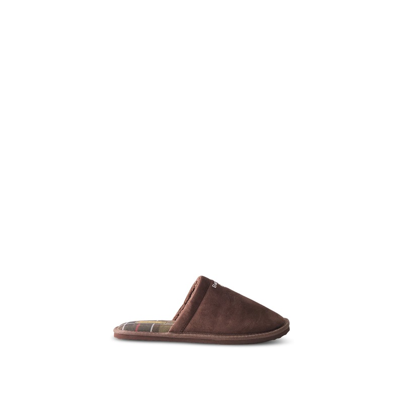 Everitt Mule Slippers Navy Brown