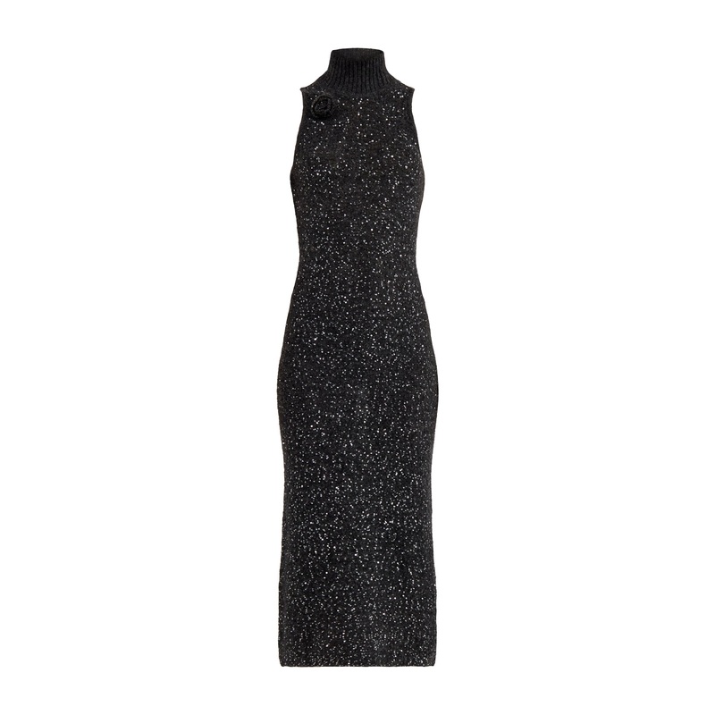 Ilsa Sequin Midi Dress Grey