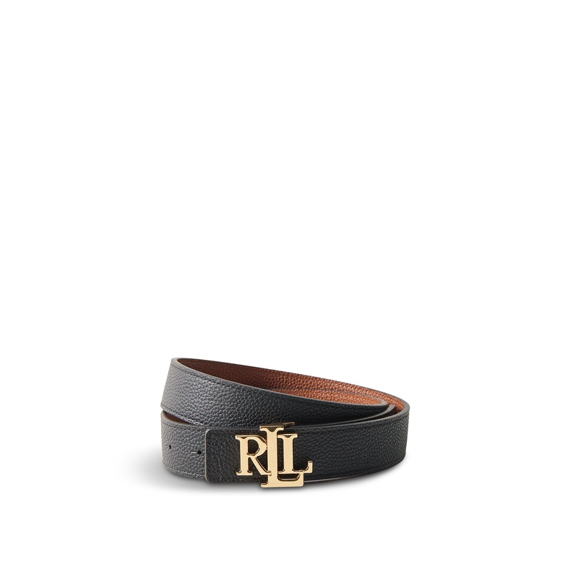 Reversible Leather Belt Black