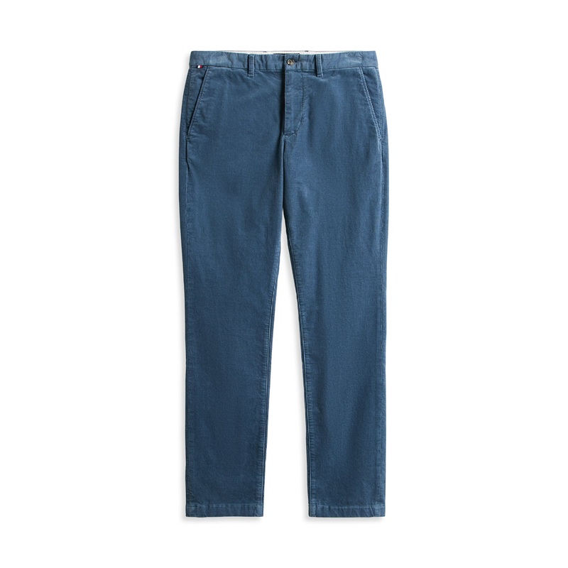 Straight Corduroy Chinos Blue