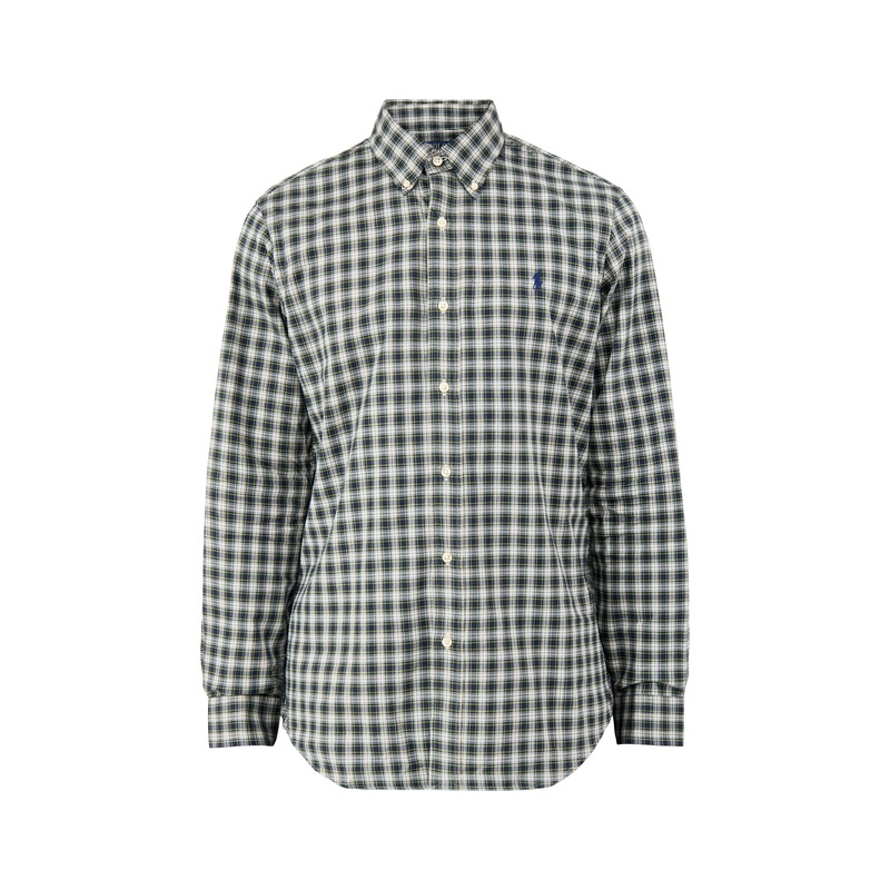 Twill Check Shirt Blue Green