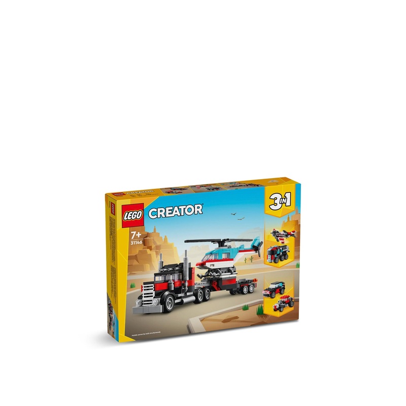 Flatbed Truck with Helicopter 31146