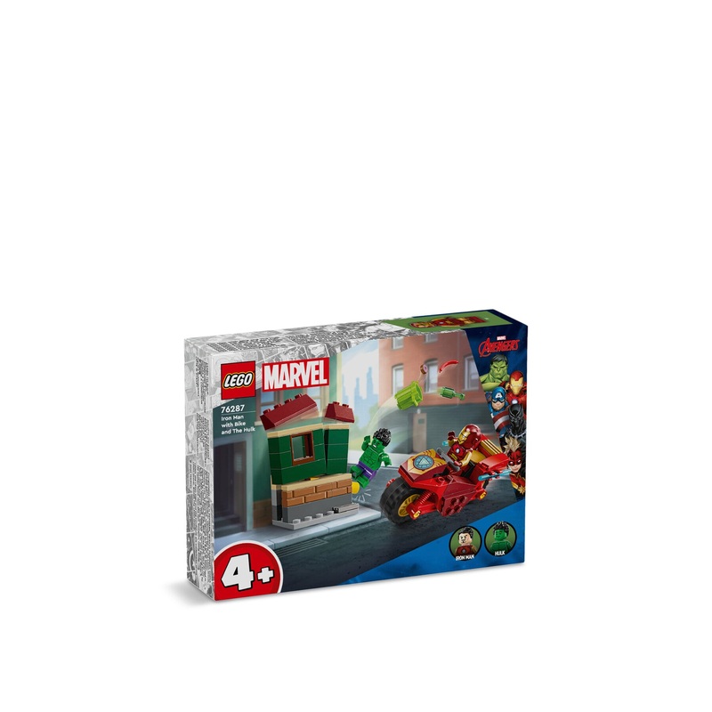Iron Man with Bike and The Hulk 76287
