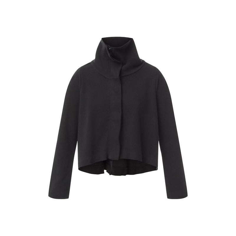 Jersey Wide Leg Trousers Black