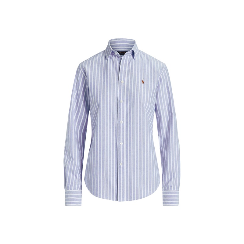 Long Sleeve Cotton Shirt Blue