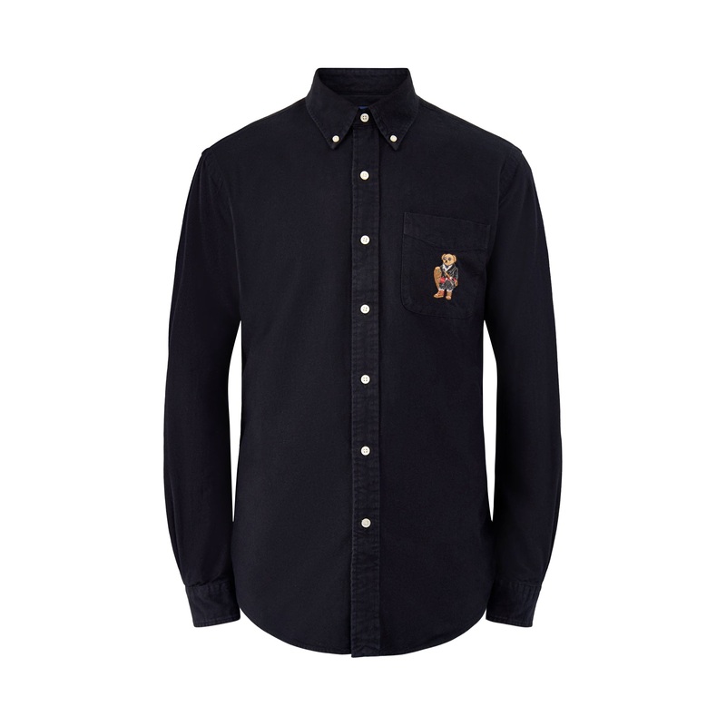 Brushed Oxford Shirt Black