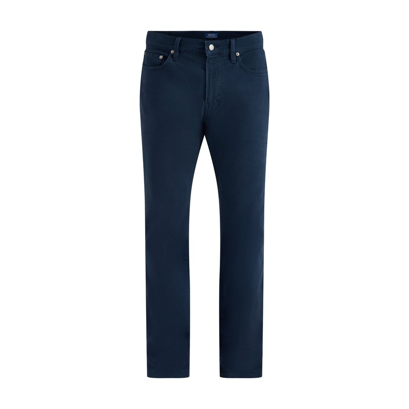 Brushed Twill 5-Pocket Trousers Navy