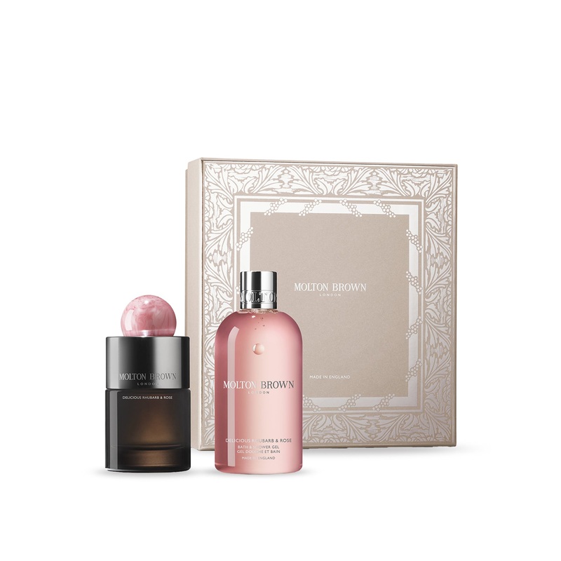 Delicious Rhubarb and Rose Fragrance Gift Set