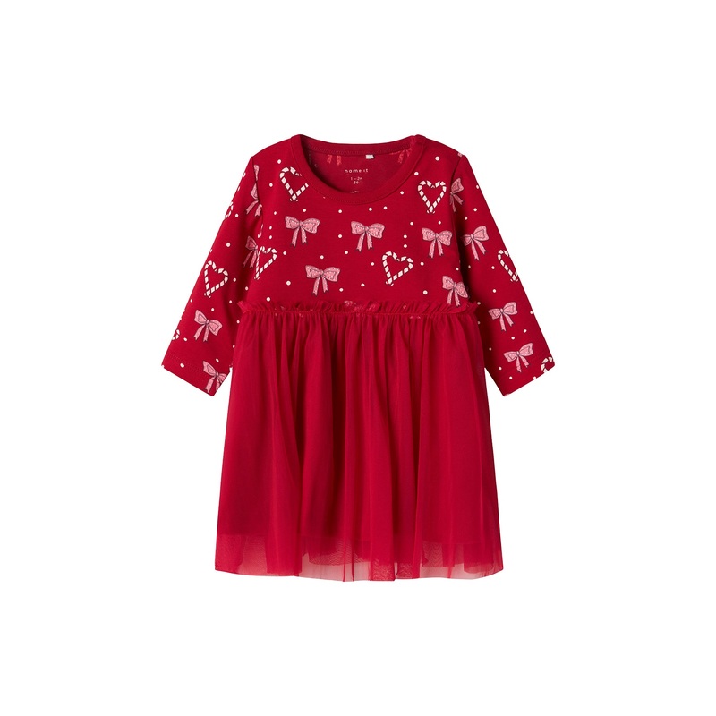 Long Sleeve Dress Jester Red