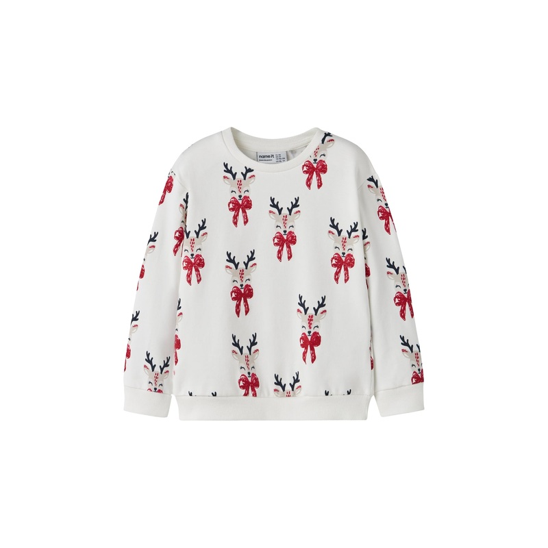 Long Sleeve Regular Fit Sweatshirt Cloud Dancer