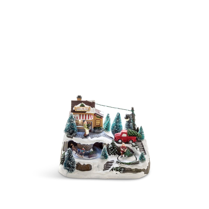 Mechanical Christmas Shop Scene