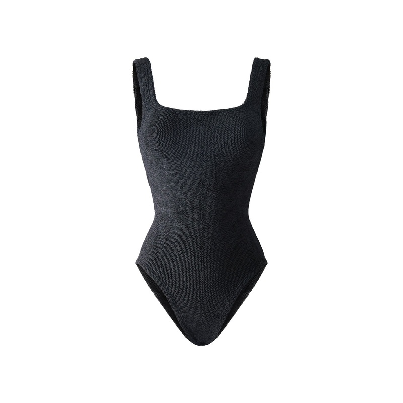 Square Neck Swimsuit Black