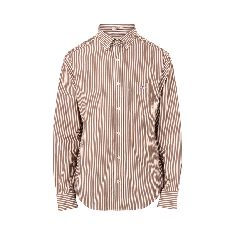 Classic Poplin Stripe Shirt Navy