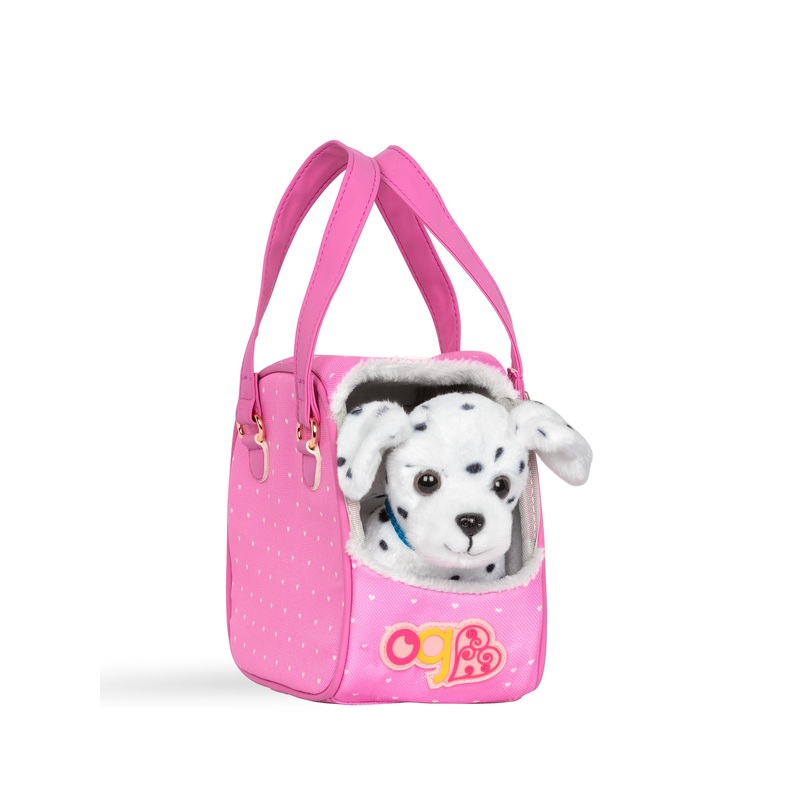 Dalmatian Hop in Dog Carrier