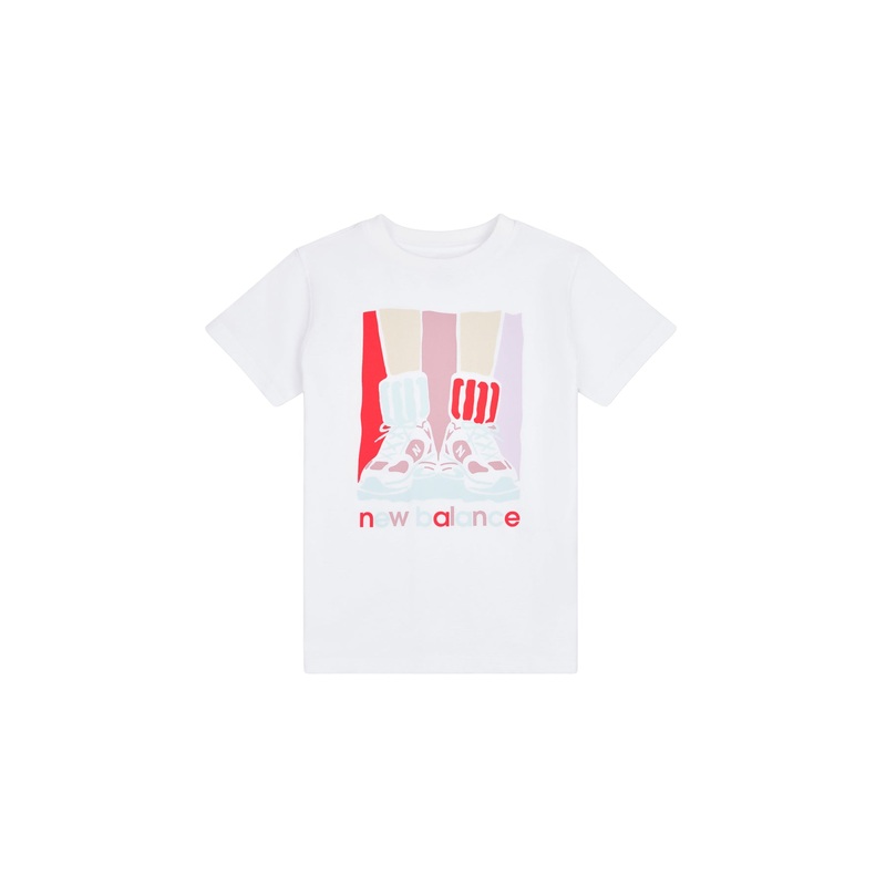 Girls Colourblock Shoe Graphic Tee Multi