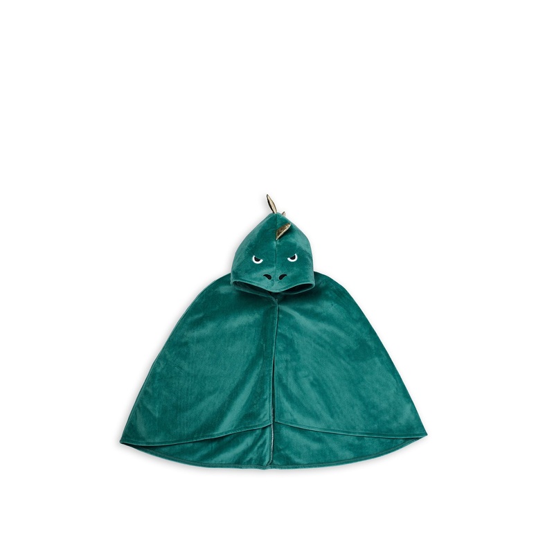 Girls Dinosaur Dress-Up Velvet Cape 310 Years Green