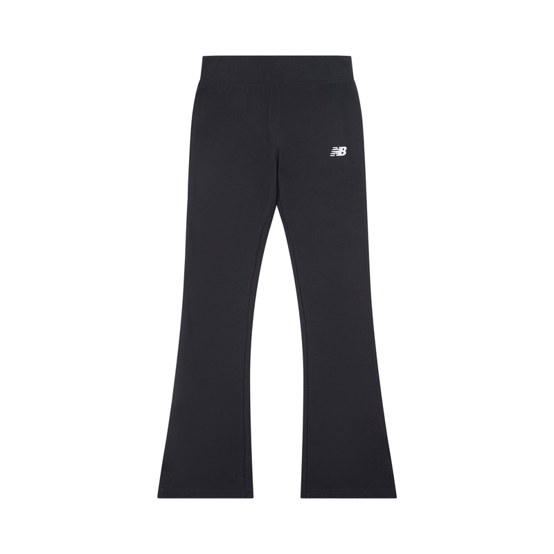 Girls Small Logo Flare Legging Black